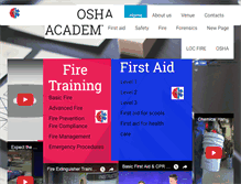 Tablet Screenshot of osha.co.za