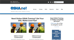 Desktop Screenshot of osha.net