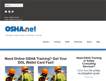 Tablet Screenshot of osha.net